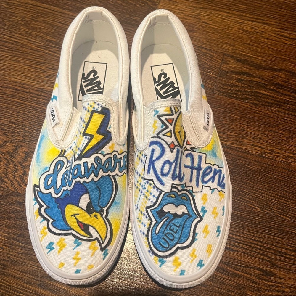 University of Delaware Customized Vans!!